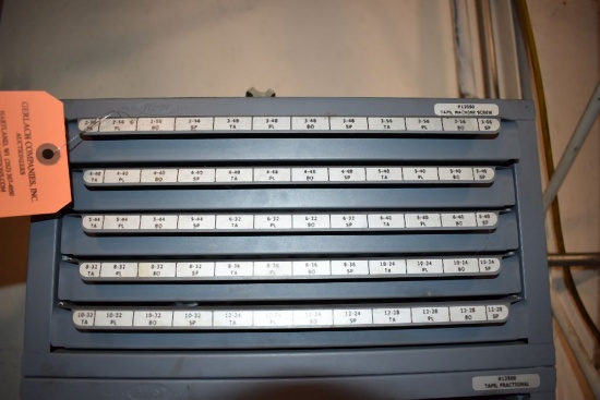 HUOT FIVE DRAWER TOOLING CABINET WITH TAPS,