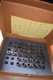 KENNAMETAL ERICKSON COLLET SET, S75, SOME MISSING