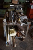 METAL ROLLING CART LOADED WITH ASSORTED SCRAP METAL