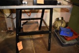 METAL STAND WITH FORMICA TOP, 3' x 2'