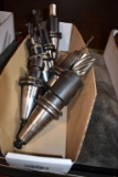 (6) CAT 40 TOOL HOLDERS WITH TOOLING