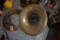 VINTAGE BRASS SOUSAPHONE TUBA STYLE MUSICAL INSTRUMENT,