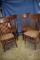(2) PAIRS OF WOODEN CHAIRS