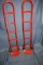 (2) NARROW SPACES HAND TRUCKS WITH 10