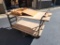 ANTIQUE CAST IRON AND WOOD INDUSTRIAL CART, 27