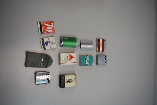 VARIOUS CIGARETTE LIGHTERS, WINSTON, US NAVY, ZIPPO,