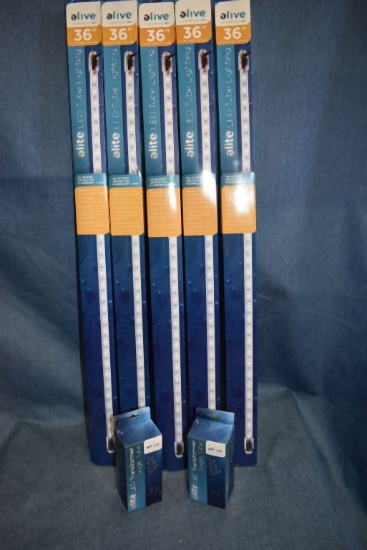 (5) 36" COOL WHITE DAYLIGHT LED FISH TANK BULBS AND