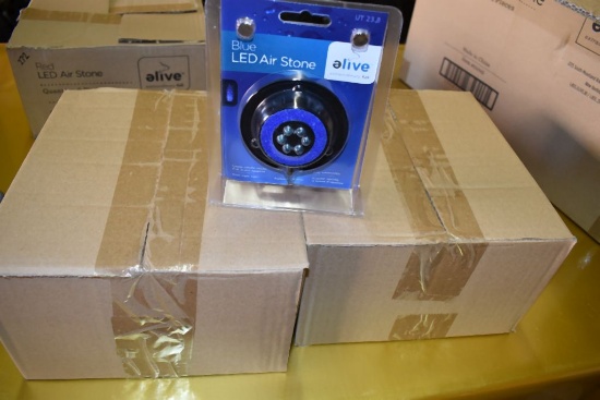 (12) LED AQUARIUM AIR STONES; ALL BLUE