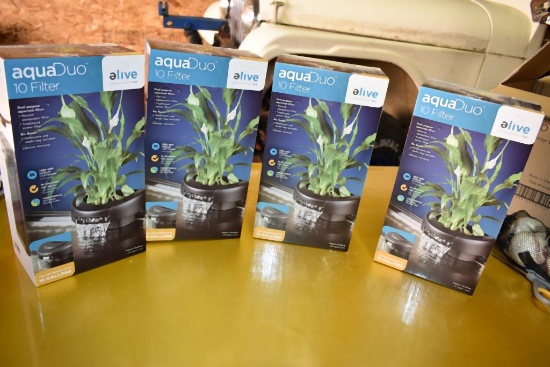 (4) AQUA DUO 10 AQUARIUM FILTERS,