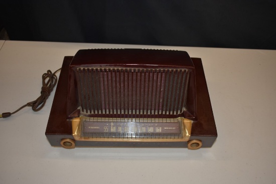 PHILCO 52-548 TRANSITONE TABLE RADIO, (MISSING KNOBS)