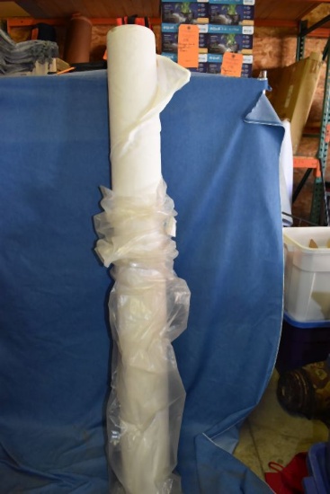 LARGE BOLT OF WHITE MUSLIN FABRIC, 65" WIDE