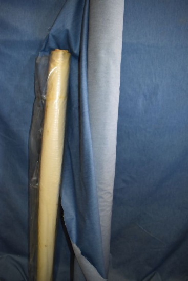 PARTIAL BOLT OF 65" WIDE LIGHT DENIM FABRIC AND