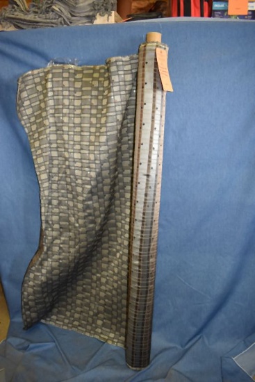 PARTIAL BOLT OF GEOMETRIC UPHOLSTERY FABRIC