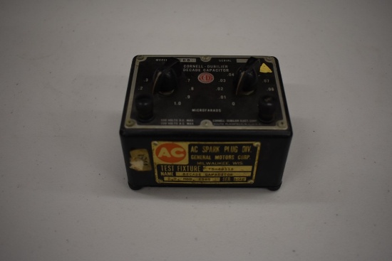 AC SPARK PLUG DIVISION CAPACITOR TESTER CORNELL DUBLIER