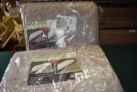 (2) PREMIUM RUG PADS - EACH 60" x 96", 1/4" DUAL SURFACE
