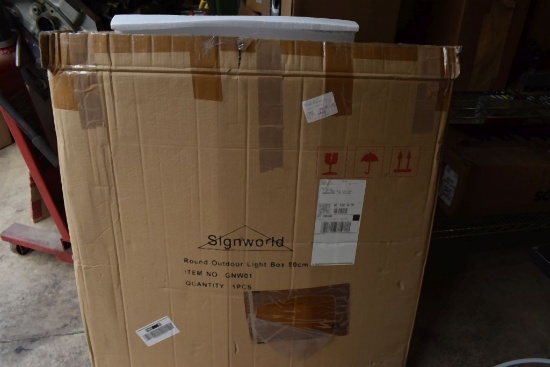 ROUND OUTDOOR LIGHT BOX, 80 cm, - APPROX. 32"