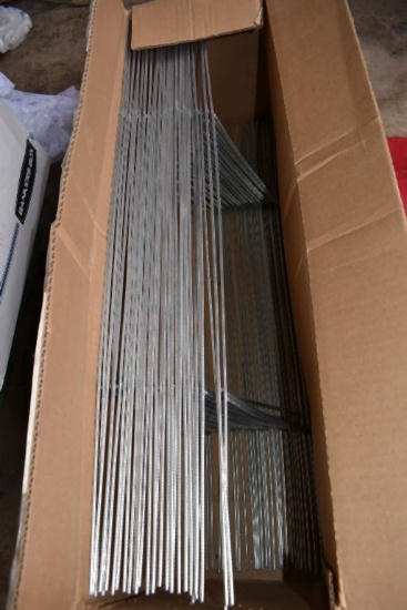 BOX OF METAL WICKETS