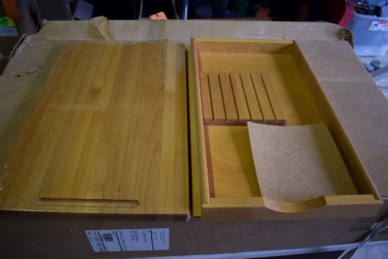 CABINET DRAWER KNIFE INSERT UNIT - PULL-OUT CUTTING BOARD