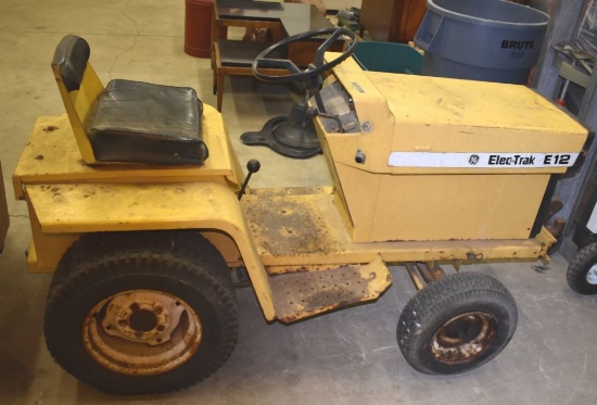 (1960'S) GE ELEC-TRAK E12 ELECTRIC TRACTOR, WORKED WHEN REMOVED FROM
