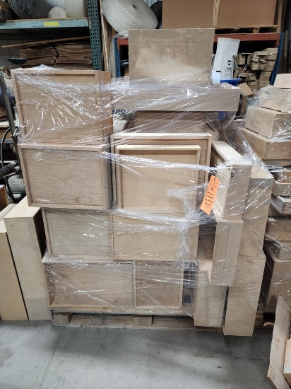 PALLET OF CABINET DRAWERS, CUSTOM PRODUCED,
