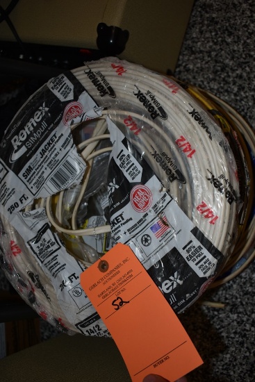 VARIOUS 12/2 AND 14/2 AND 14/3 COPPER WIRE, 1,000 FEET TOTAL