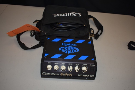QUILTER PRO BLOCK 200 WITH CASE, UNTESTED BUT