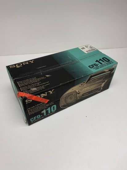 NEW IN OPEN BOX SONY CFD-110 CD RADIO CASSETTE