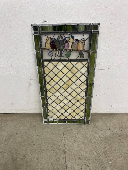 ANTIQUE LEADED STAINED GLASS PANELS/WINDOWS