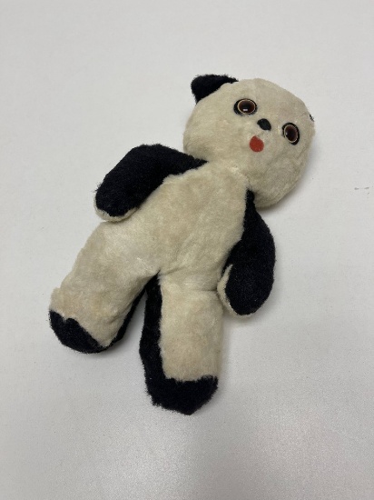 VINTAGE IDEAL WIND UP STUFFED ANIMAL TEDDY BEAR