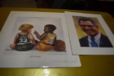 VINCE LOMBARDI PRINT AND BIRD/JOHNSON 