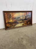 VINTAGE REALISM SCENIC NATURE OIL PAINTING,