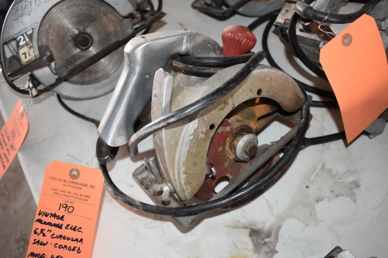 VINTAGE MILWAUKEE ELECTRIC 6-1/2" CIRCULAR SAW,