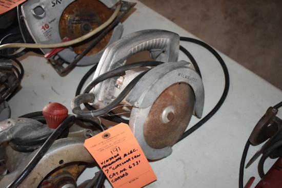 VINTAGE MILWAUKEE ELECTRIC 7" CIRCULAR SAW,