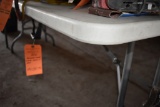 FOLDING TABLE, WHITE, FOLDS IN HALF, 29