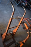 ORANGE NUTTING HEAVY DUTY SHOP HAND TRUCK W/IRON RIMS,