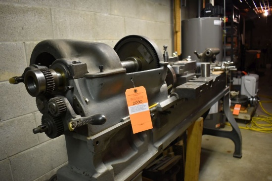 METAL LATHE, APPROXIMATELY 14" SWING x APPROX. 48"