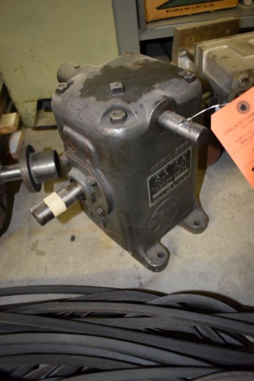 SPEED REDUCER AND 2 H.P. SINGLE PHASE MOTOR,