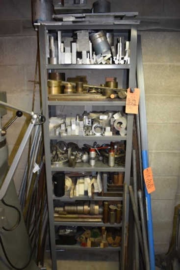 HEAVY DUTY STEEL WELDED SHELVING UNIT WITH CONTENTS,