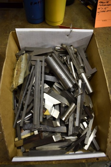 BOX OF ASSORTED TOOL BITS, CARBIDE TOOL BITS,