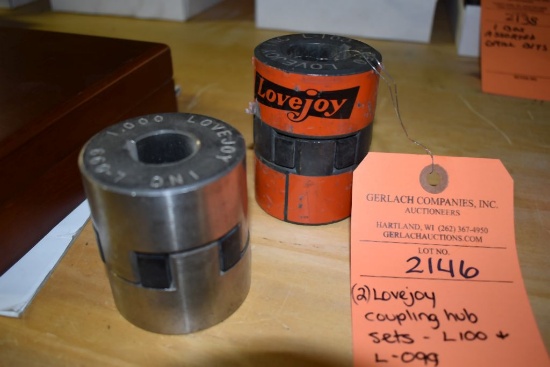 (2) LOVEJOY COUPLING HUB SETS; L100 AND L-099