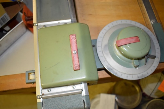 60 TRACKMASTER S/N: N-46 ON WOODEN DRAFTING TABLE,