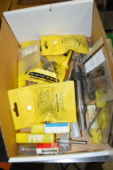 BIN OF ASSORTED ROUTER BITS