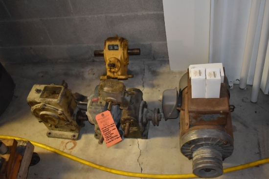DAYTON 5 H.P. MOTOR, CLEVELAND SPEED REDUCER,