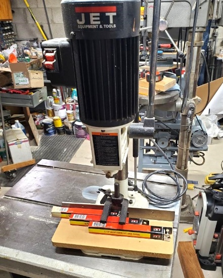 JET MORTISING DRILL PRESS, BENCH TOP TYPE,