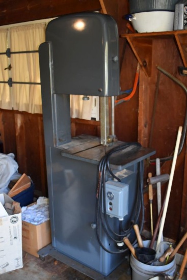 HEAVY DUTY BAND SAW, (VERTICAL), APPROX. 17" THROAT,