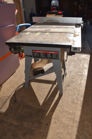 DELTA 10" TABLESAW, 1 1/2 H.P., CAT. #36744,