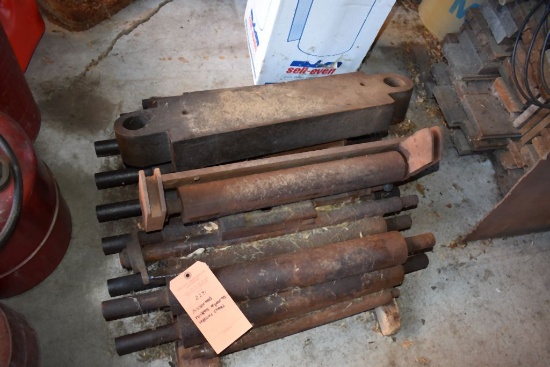 ASSORTED ROLLERS AND PARTS, HEAVY STEEL