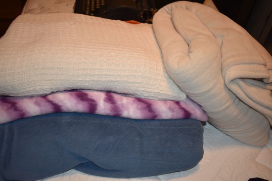PILE OF BLANKETS