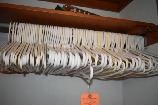 WHITE PLASTIC HANGERS