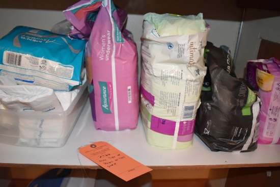 MISC. TYPES OF PADS ON THIS SHELF